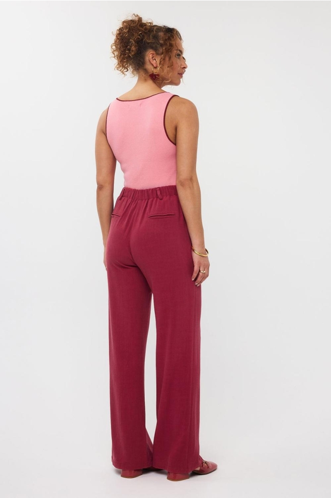 PANTS NIKKI TALL HSS2564 108 WINE RED